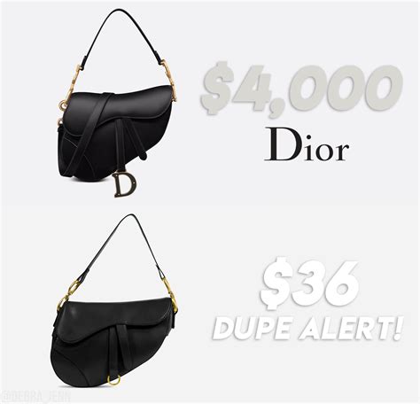 dupe dior saddle bag|christian dior saddle bag dupe.